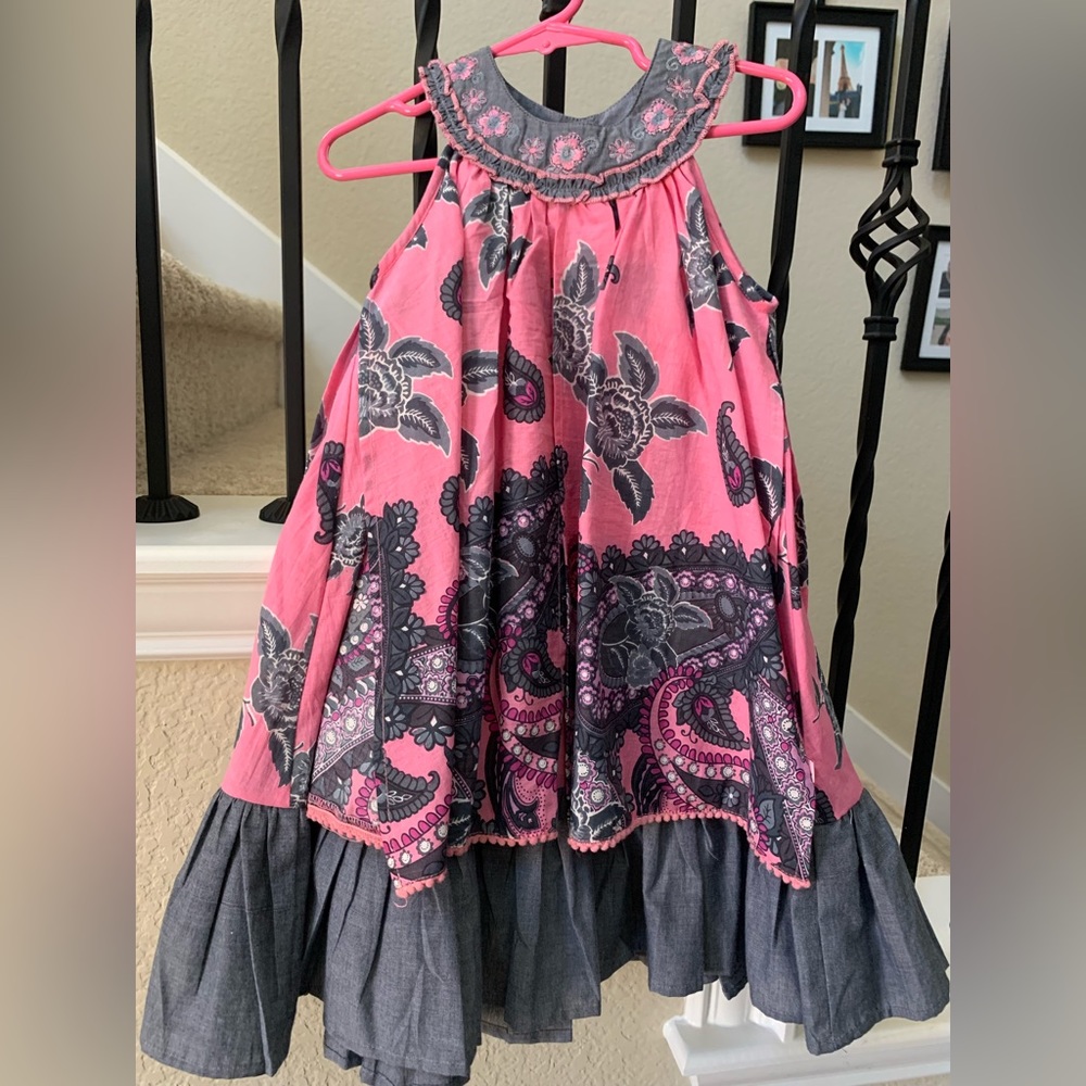 NWT Cutey Couture paisley print dress size 2/3 years